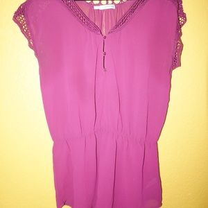Purple Lace Blouse